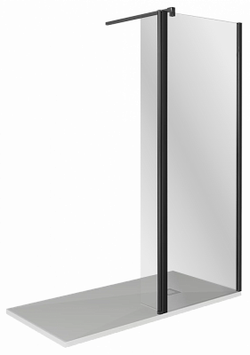 Душевая перегородка 100х195см черная Good Door Walk In ВИ00023
