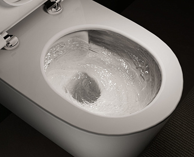 Инновационный безободковый унитаз VitrA Nest QuantumFlush c ламинарным потоком 7870B403-0075