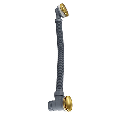 Слив-перелив для ванны click-clack WasserKRAFT A203 матовое золото