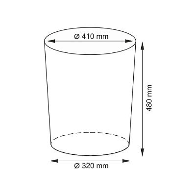 WK Leine WB-350-M Плетеная корзина с крышкой 37*37*48