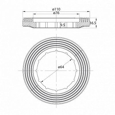 Арматура смывная Iddis тип B F012400-02K