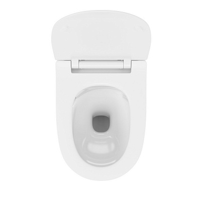 Подвесной безободковый унитаз Vitra Vortex M50  тонкая крышка-сиденье с микролифтом 8302B003-6404