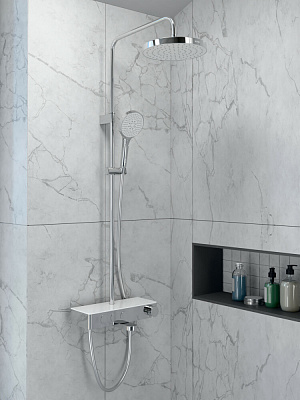 Душевая система VitrA Core Round A47309EXP с термостатическим смесителем и ручным душем хром