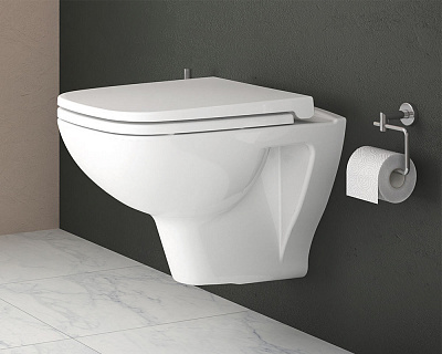 Подвесной безободковый унитаз Vitra S20, антибактериальная глазурь, 7508B003-0075