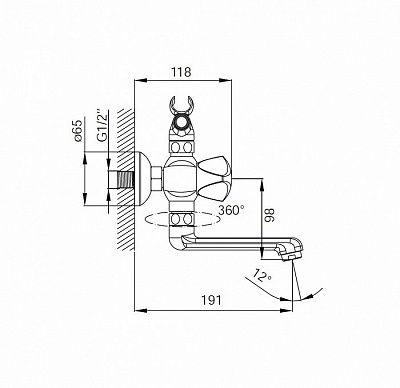 Смеситель для ванной IDDIS Praktic Plus  PRPSBO2i02