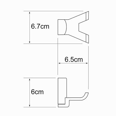Крючок двойной WasserKraft Leine K-5023DWHITE
