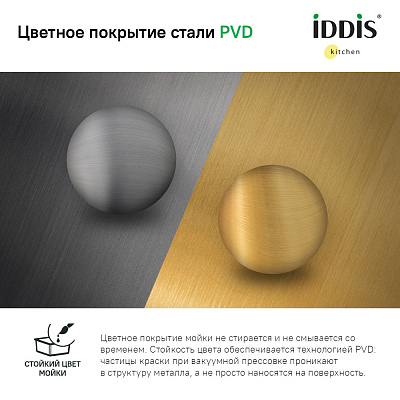 Мойка из нержавеющей стали Iddis Edifice EDI75B2i77