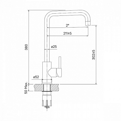 Смеситель для кухни IDDIS Kitchen К05STL0I05