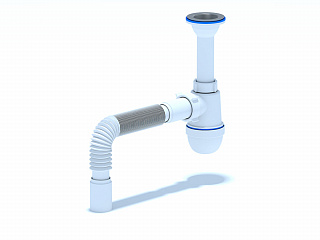 Сифон 1 1/2 *40 Анипласт с  гофрой 40*40 .С.05.05.