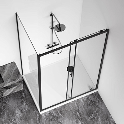 Дверь в нишу GoodDoor Cube WTW-140-C-B 140 черный КУ00029