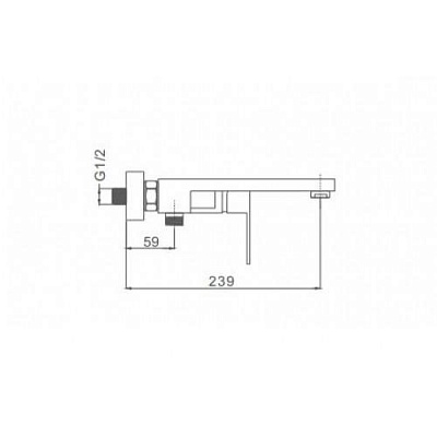 Смеситель для ванны Frap F32804