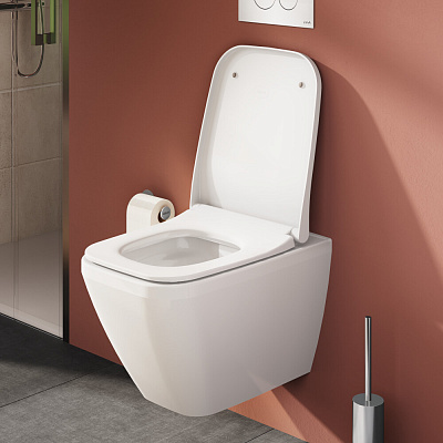 Сиденье для унитаза тонкое дюропласт с микролифтом Vitra 810-003-009