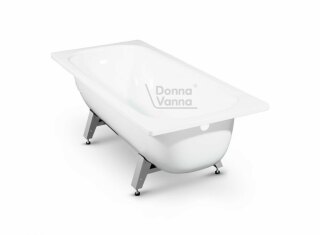 Ванна стальная DONNA VANNA 120х70 DV-25901 с антибактериальным покрытием, с опорной подставкой ОР-21200