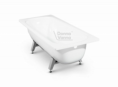 Ванна стальная DONNA VANNA 120х70 DV-25901 с антибактериальным покрытием, с опорной подставкой ОР-21200 (арт DV-25901)