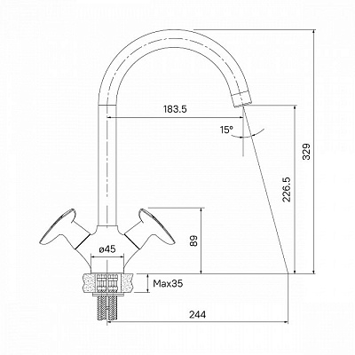 Смеситель для кухни Iddis Copter COPSBJ0i05