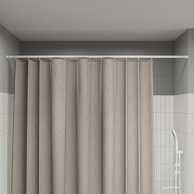 Карниз для ванной комнаты 110-200 белый матовый Iddis Elegante RSW0120i14