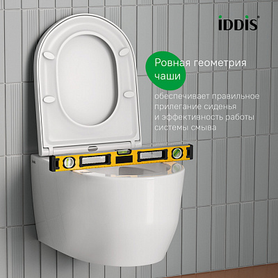 Унитаз подвесной безободковый Iddis Aiger AIGRDSEi25