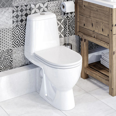 Унитаз-компакт Sanita Luxe Max (сиденье дюропласт, микролифт) MAXSLCC01040513