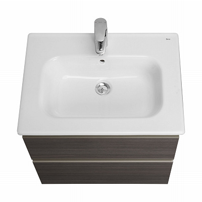 Тумба под раковину Roca The Gap 60 городской дуб 2 ящика A857397402