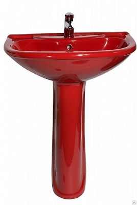 Раковина с пьедесталом Оскольская керамика Престиж(красный)