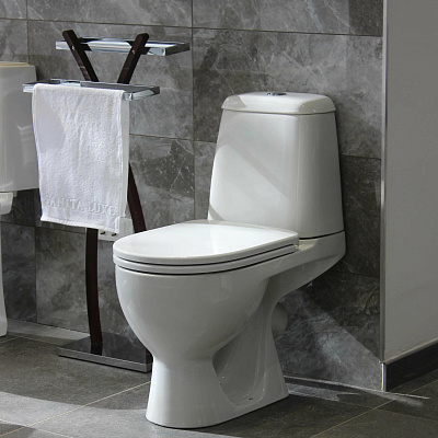 Унитаз-компакт Sanita Luxe Max (сиденье дюропласт, микролифт) MAXSLCC01040513