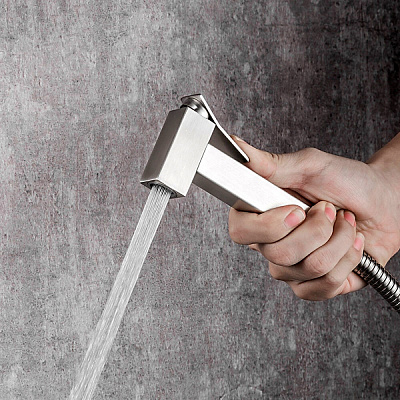 Гигиенический душ со смесителем сатин FRAP F7504-5