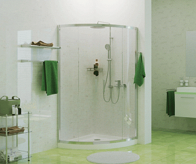 Душевой угол 90х90 WasserKraft Main 41S01 четверть круга