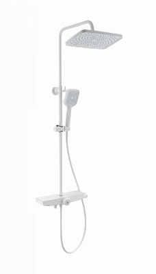 Душевая система с термостатом Wonzon & Woghand ThermoKlick, Белый матовый WW-B3098-A-MW