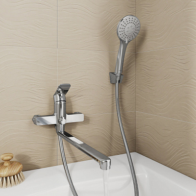 Смеситель для ванны с длинным изливом Milardo Demi DEMSB00M10