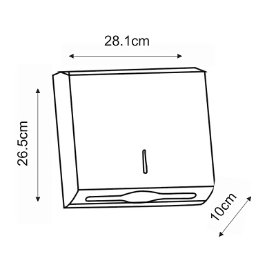 Диспенсер для бумажных полотенец WasserKRAFT K-10091 нержавеющая сталь никель (матовое)