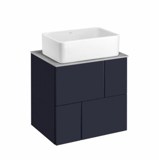 Тумба с раковиной Roca Luna 60 2 ящика ZRU9307766, синий