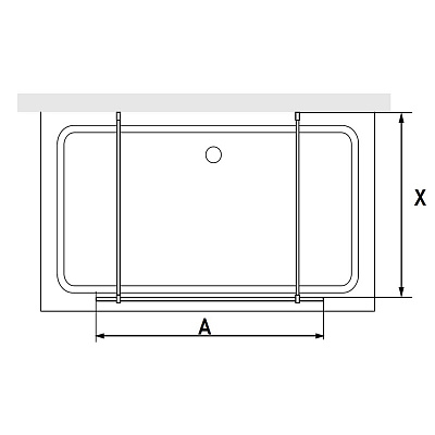 Душевая перегородка RGW WA-021B (WA-011B (2 шт.) + S-1220B) 900x1000