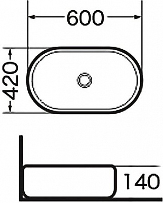 Раковина Grossman GR-3015 60х42