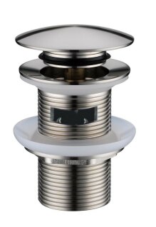 Донный клапон Nikel Brush с переливом Boheme 612/2-NB