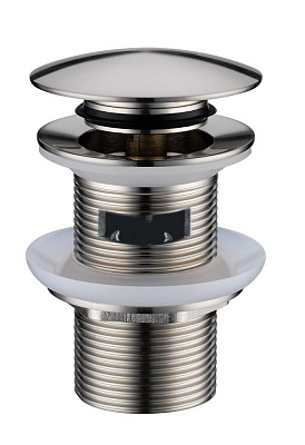 Донный клапон Nikel Brush с переливом Boheme 612/2-NB