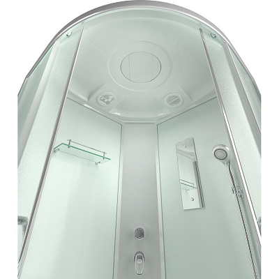 Душевая кабина 100х100 угловая средний поддон Erlit Comfort ER351026-C3-RUS четверть круга