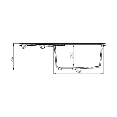 Гранитная мойка Iddis Kitchen G K12G771i87