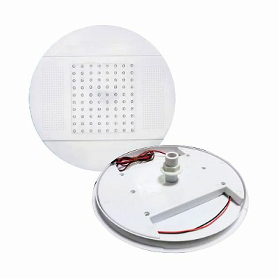 Душ верхний круглый 250 мм без подсветки белый пластик Erlit 0911045102