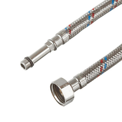 Подводка тонкий штуцер М-(10*1*35) Х 1/2 " 100 см. MATEU длинный