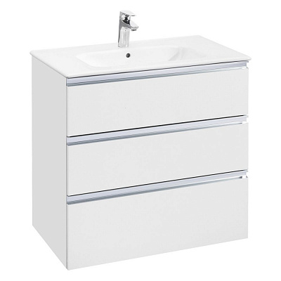 Тумба под раковину Roca The Gap 80 белый глянец 3 ящика A857406806