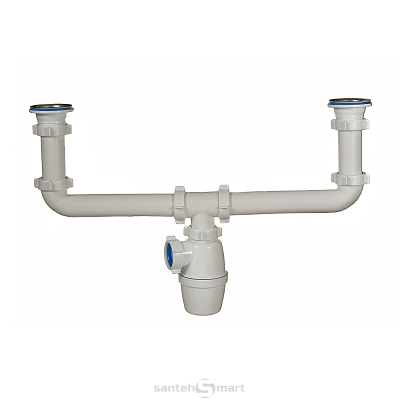 Сифон двойной для мойки ORIO 11/2 40 A-4009