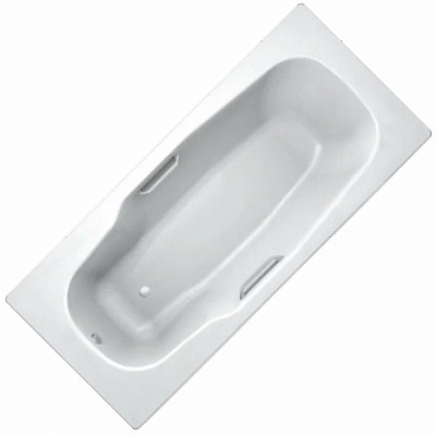 Ванна стальная BLB ATLANTICA 180x80 с отверстиями для ручек без гидромассажа B80AS2001