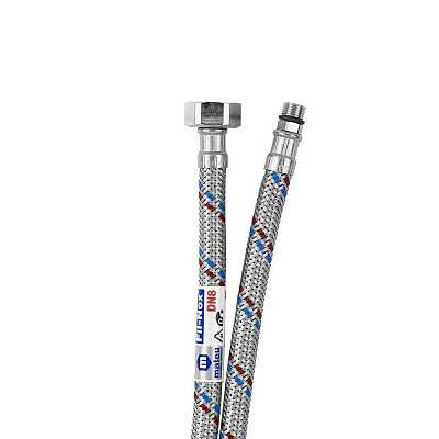 Подводка тонкий штуцер М-10 Х 1/2 " 80см MATEU короткий, арт 721080085