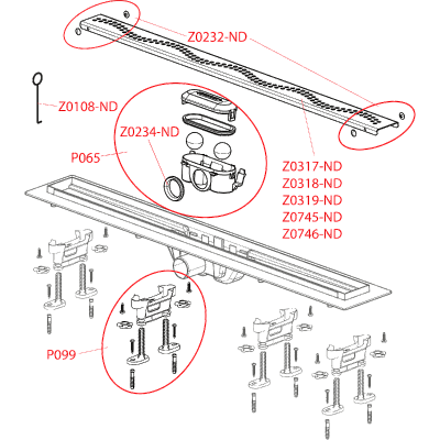 Душевой лоток AlcaPlast APZ8-950M Simple