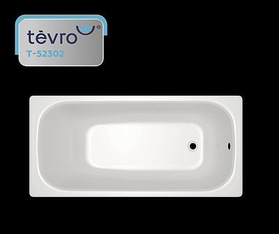 Ванна стальная TEVRO форма Тонда 2,7 мм 150х75х40 (белый лотос) + опорная подставка ОР-91200 ВИЗ