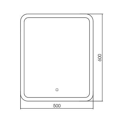 Зеркало с подсветкой 50х60 Silver MirrorsСтив LED-00002884