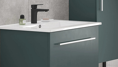 Тумба под раковину Posse 750-0-1 навесная верде Velvex tp POS OSK 751Y верде, дуб золотой (под раковину 234336)