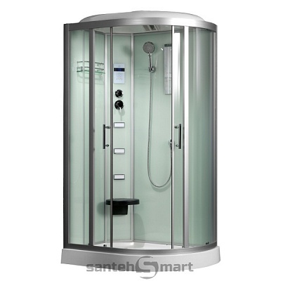 Душевая кабина Frank F609(2)R угловая 110*80*220 низкий поддон с баней