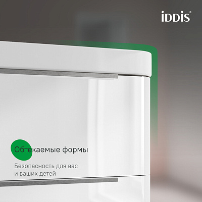 Тумба с умывальником подвесная Iddis Cloud X 100 см, белый, CLX10W0i95K подходит умыв. 0171000i28