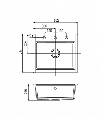 Мойка гранитная Акватон Делия 60  песочная 1A715232LD220